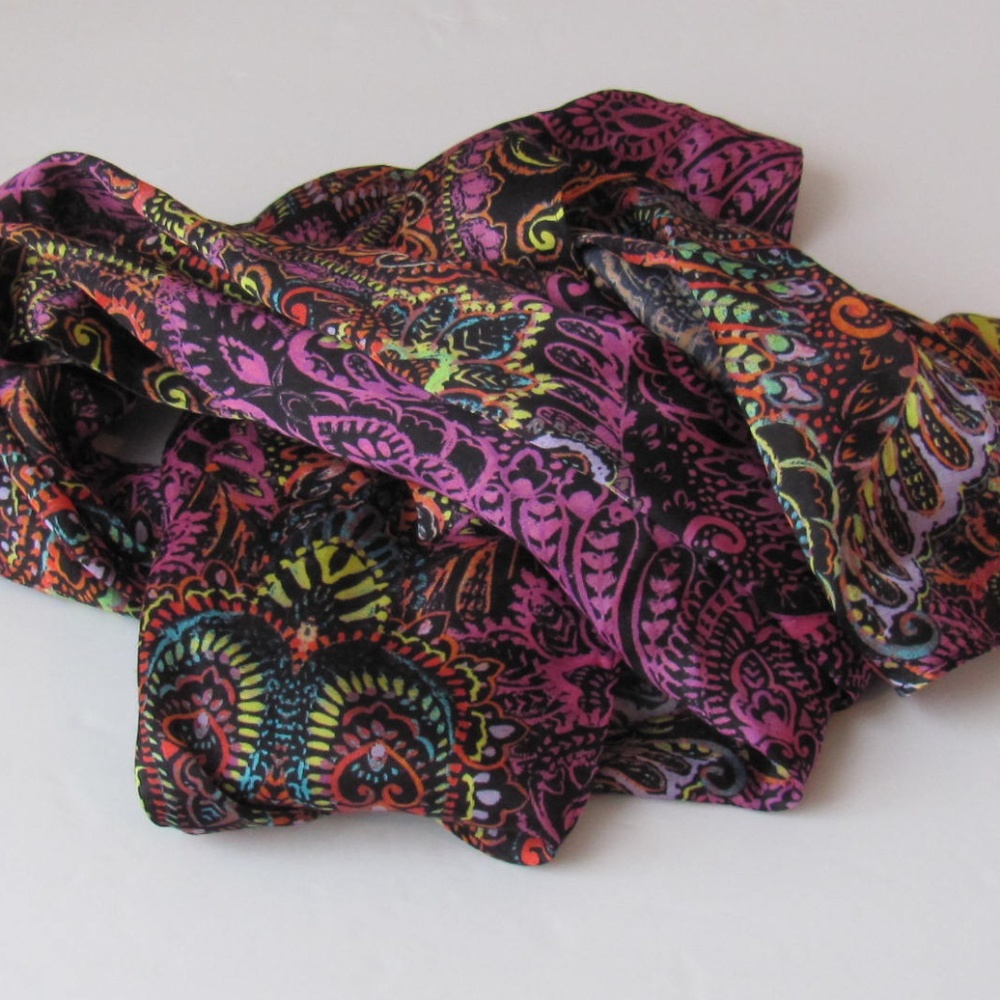 Echo New Pink Multi-colored Neck Scarf One Size